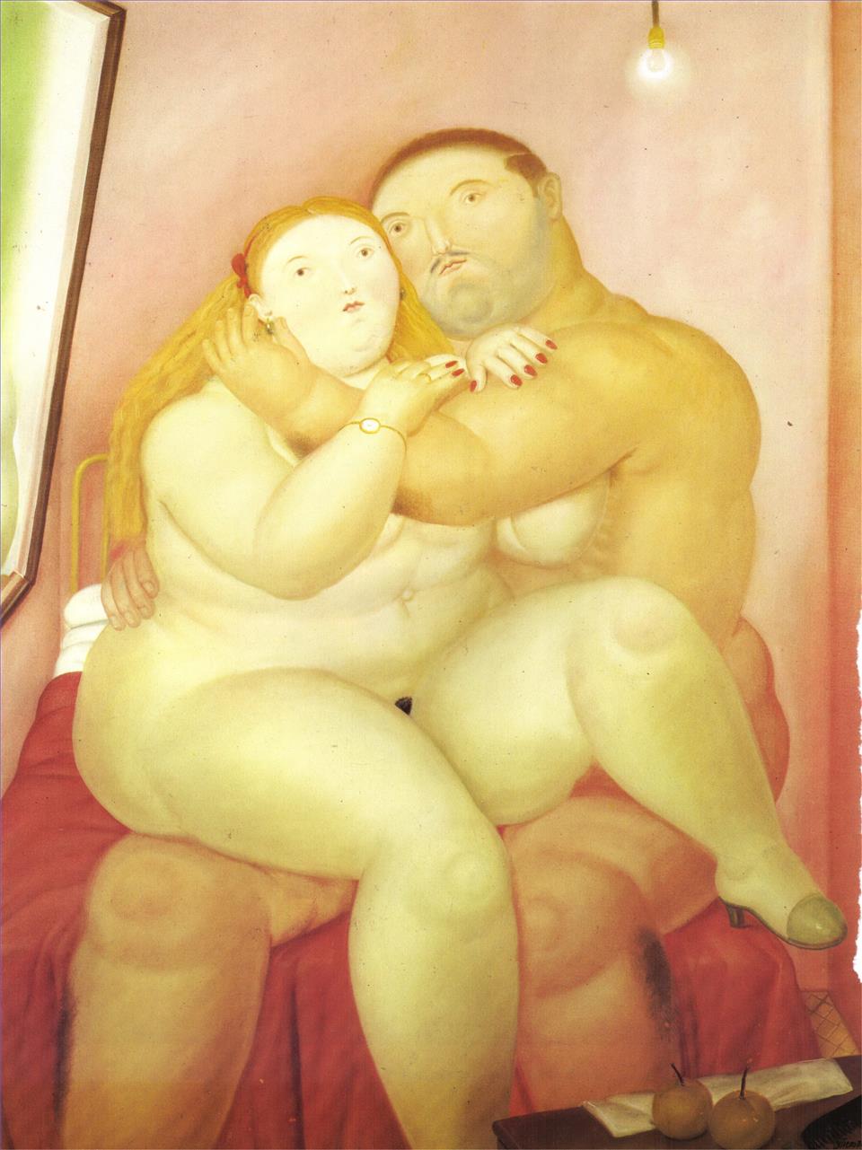 Liebhaber Fernando Botero Ölgemälde